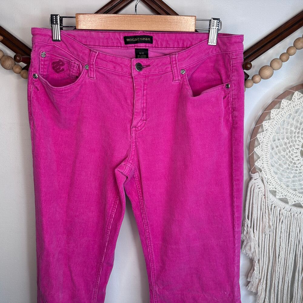 Vintage Rocawear Y2K 2000s Vibrant Pink Wide Leg Corduroys